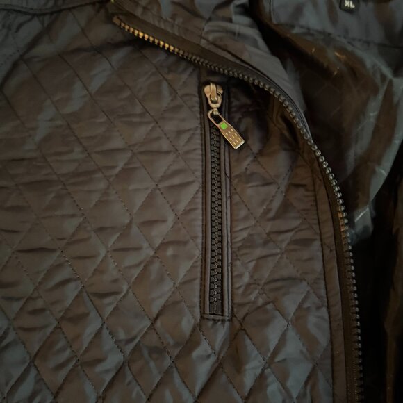 BOSS Men’s Lightweight Quilted Bomber Jacket Coat Sz XL – Navy Blue - Picture 3 of 12
